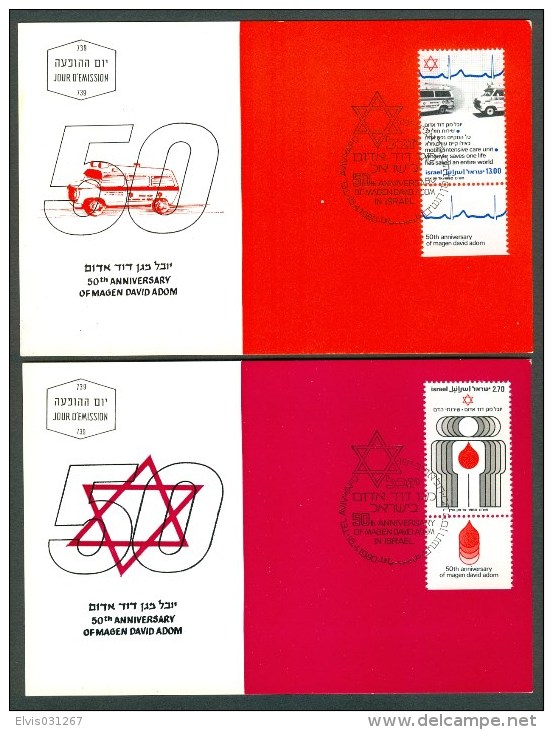 Israel MC - 1980, Michel/Philex No. : 819-820, - MNH - *** - Maximum Card - Maximumkarten