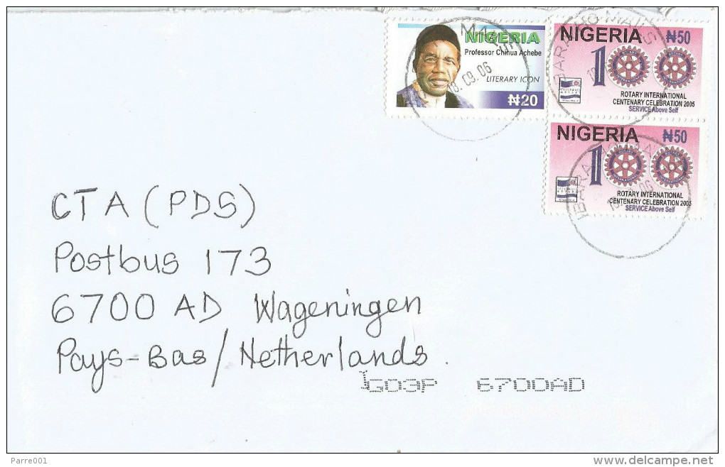 Nigeria 2006 Ibara Centenary Rotary N50 Writer Chinua Acebe N20 Cover - Rotary, Lions Club