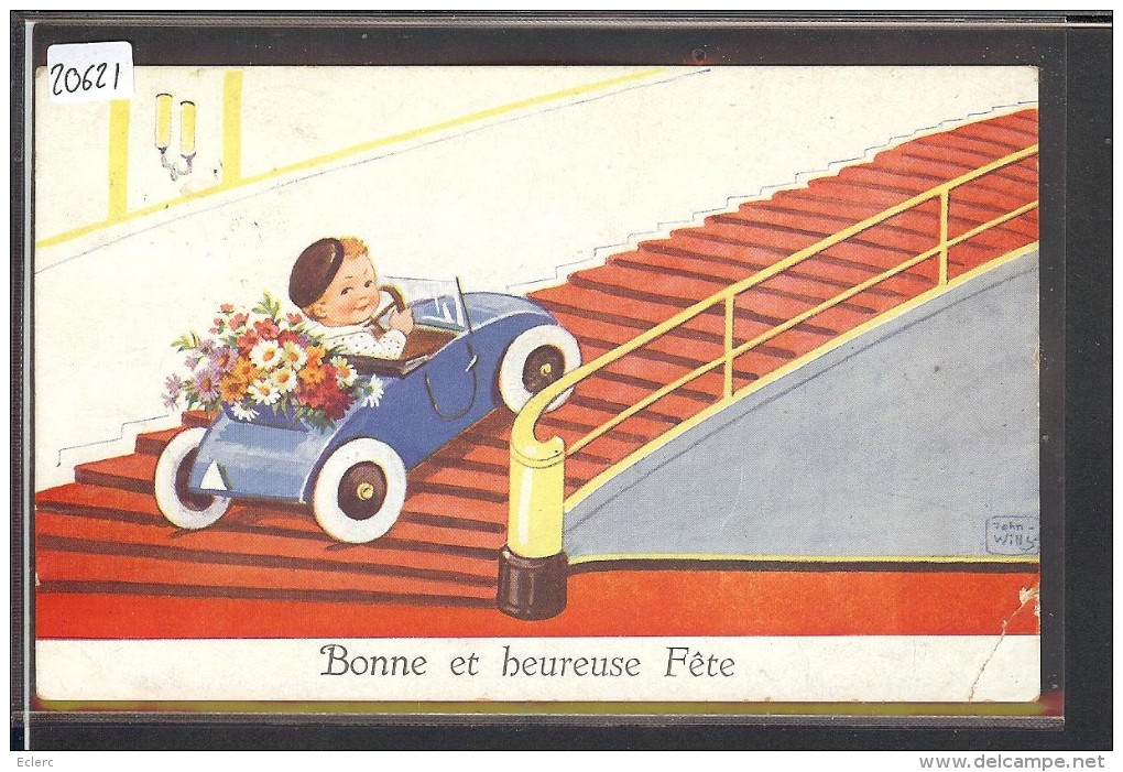 ENFANT - AUTOMOBILE - PAR JOHN WILLS - B ( PLI D'ANGLE ) - Wills, John