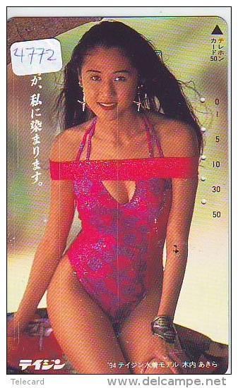 Télécarte Japon EROTIQUE (4772) EROTIC *  *  Japan PHONECARD EROTIK * BIKINI GIRL * FEMME  SEXY LADY - Moda