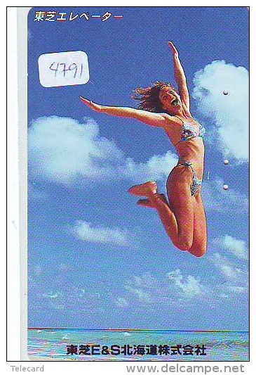 Télécarte Japon EROTIQUE (4791) EROTIC *  *  Japan PHONECARD EROTIK * BIKINI GIRL * FEMME  SEXY LADY - Moda