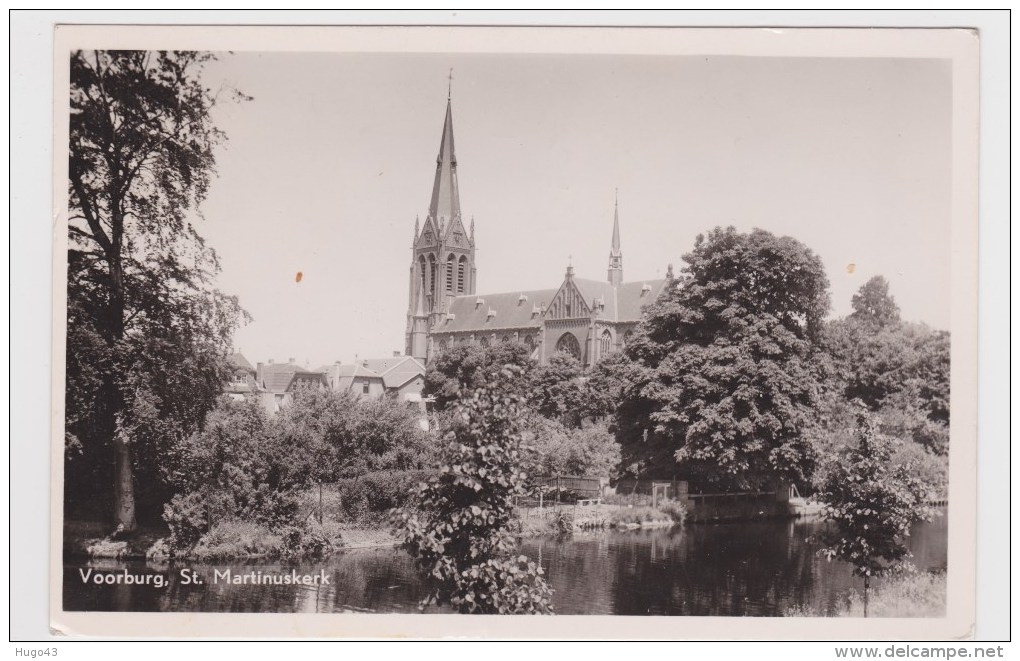 (RECTO / VERSO) VOORBURG EN 1957 - ST. MARTINUSKERK - BELLE FLAMME - FORMAT CPA - Voorburg