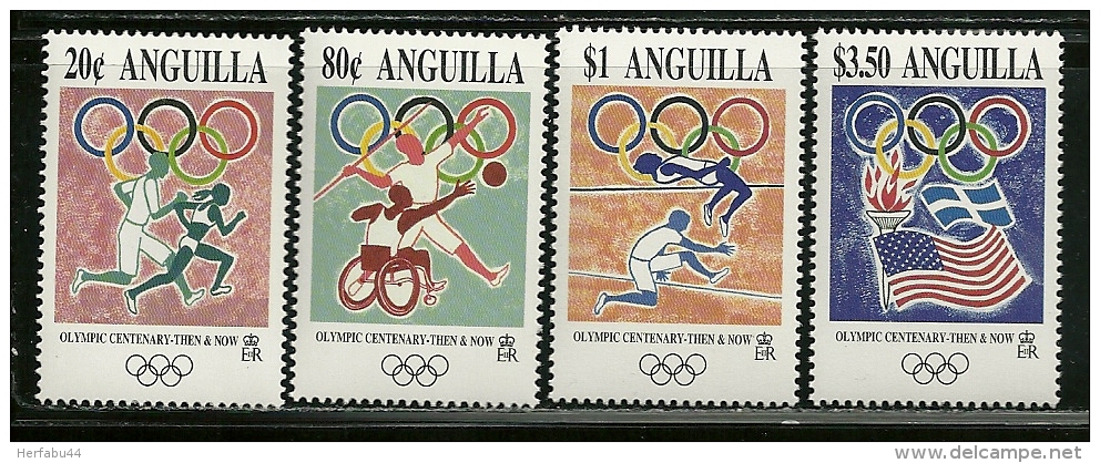 Anguilla     "Olympic Games Atlanta 1996"     Set    SC# 944-47   MNH** - Anguilla (1968-...)