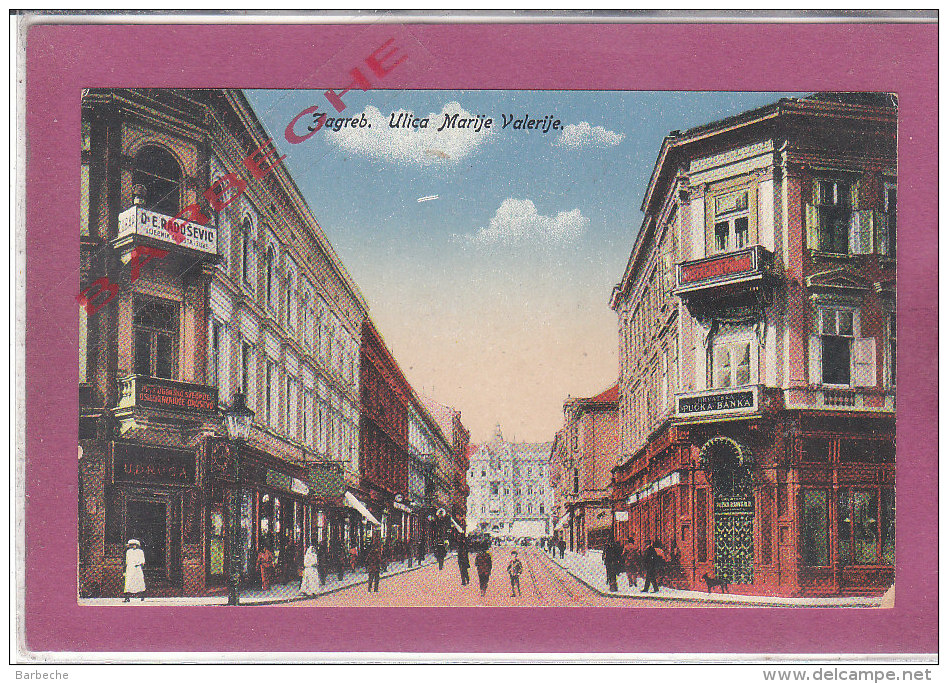 ZAGREB  Ulica Marije Valerije - Yugoslavia