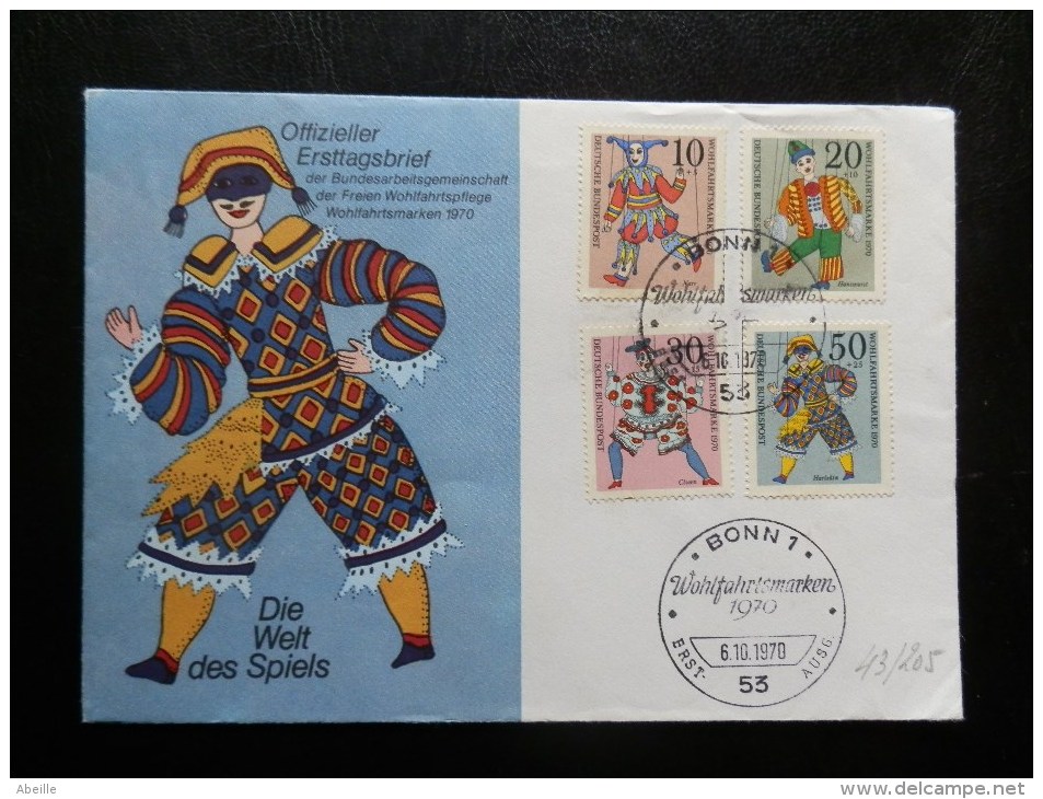 43/205    FDC  ALLEMAGNE - Marionnettes