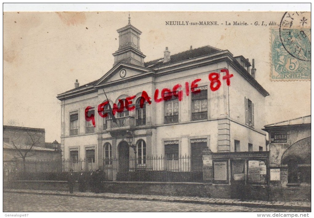 93 -  NEUILLY SUR MARNE - LA MAIRIE - Neuilly Sur Marne