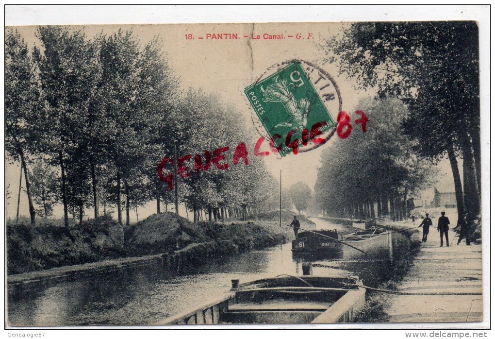 93 -  PANTIN - LE CANAL - Pantin