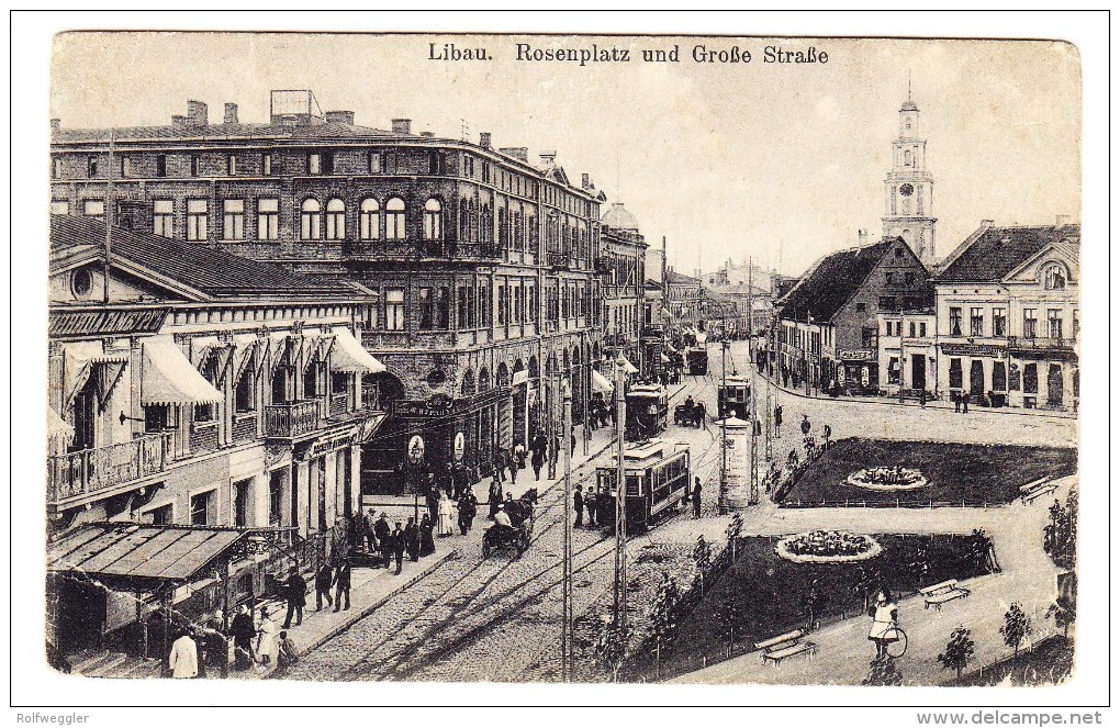 Lettland - LIBAU - Rosenplatz Und Grosse Strasse - Lettonie