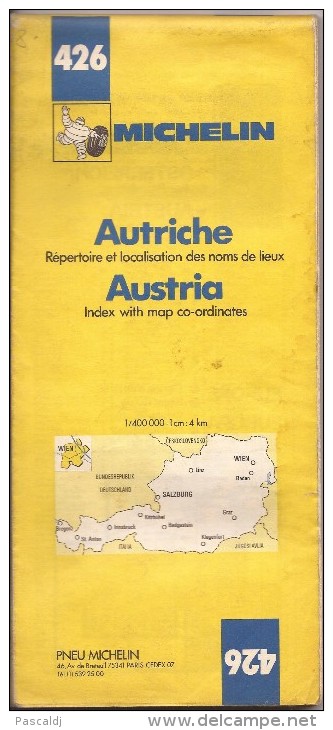 Cartes Michelin 426 - 1979 - Autriche - Cartes Routières