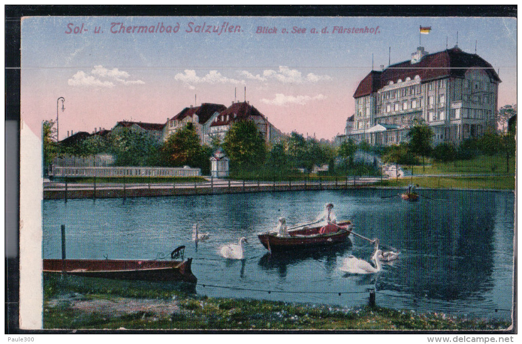 Bad Salzuflen - Blick Vom See Auf Den Fürstenhof - Bad Salzuflen