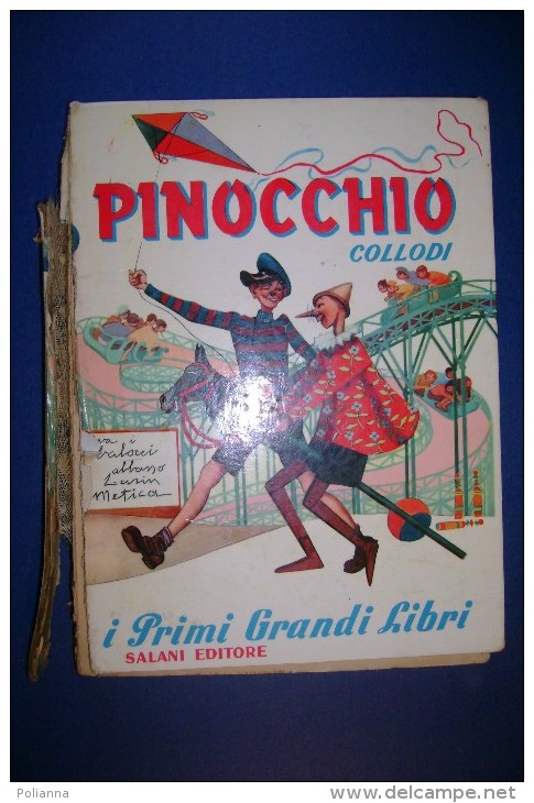 PFY/11 Collana "I Primi Grandi Libri" PINOCCHIO Salani Ed.1956/Ilustrazioni Riccobaldi - Old