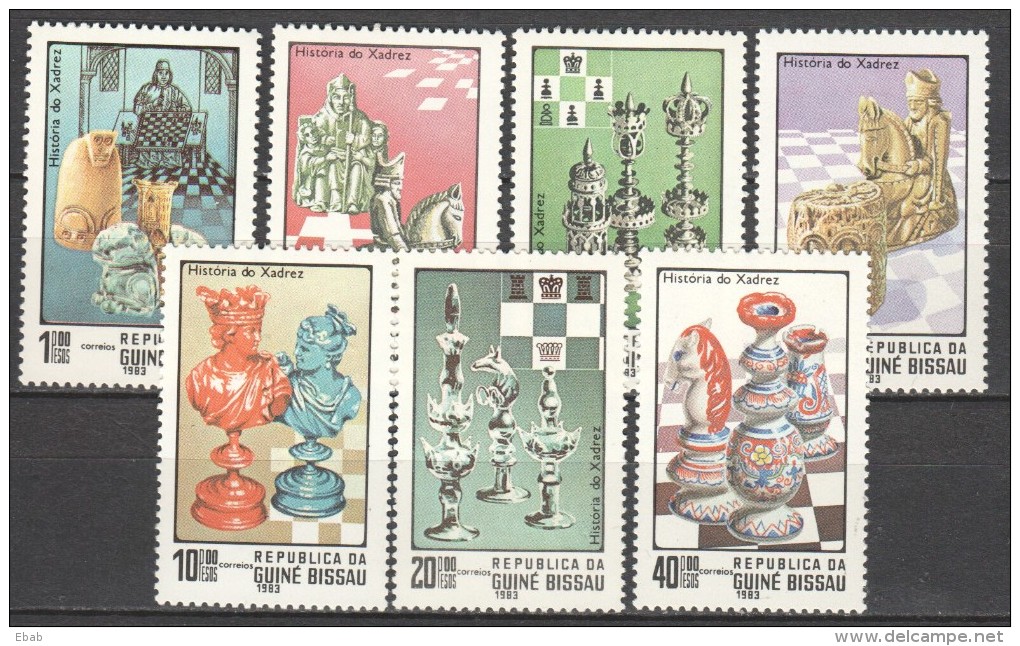 Guine Bissau 1983 Mi 674-680 MNH CHESS - Schaken