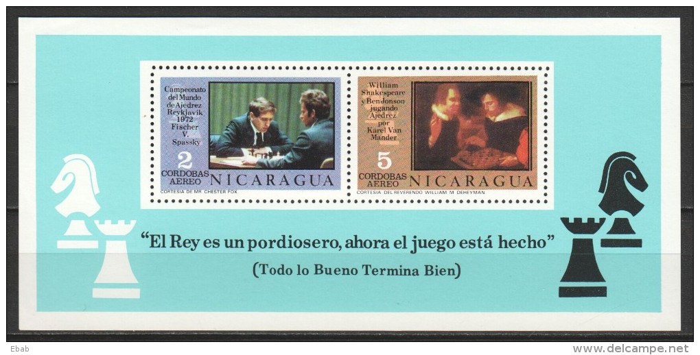 Nicaragua 1976 Mi 1919-1929 + Block 92A / 92B MNH CHESS - Scacchi