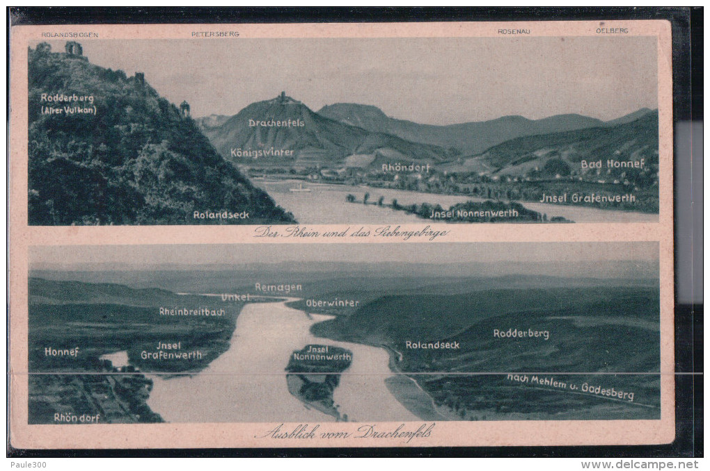 Drachenfels Am Rhein - Ausblick - Siebengebirge - Drachenfels