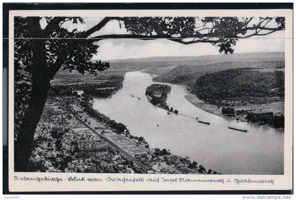 Drachenfels Am Rhein - Blick Auf Insel Nonnenwerth Und Grafenwerth - Drachenfels