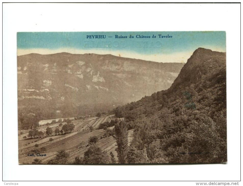 CP - PEYRIEU (01) Ruines Du Chateau De Tavoles - Non Classés
