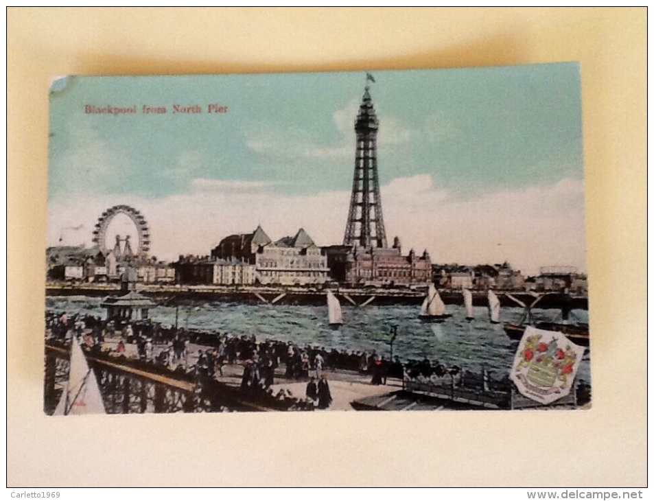 BLACKPOOL FROM NORTH PIER NON VIAGGIATA - Blackpool