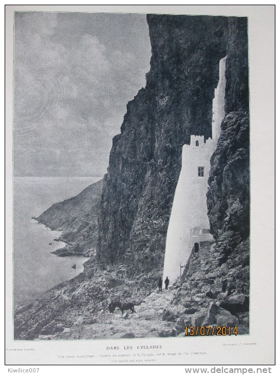 1909 Grece Crete  Les Cyclades   Entree Couvent  PANAGLA  AMORGOS SANTORIN EPANO MERIA N D  TINOS - Non Classés