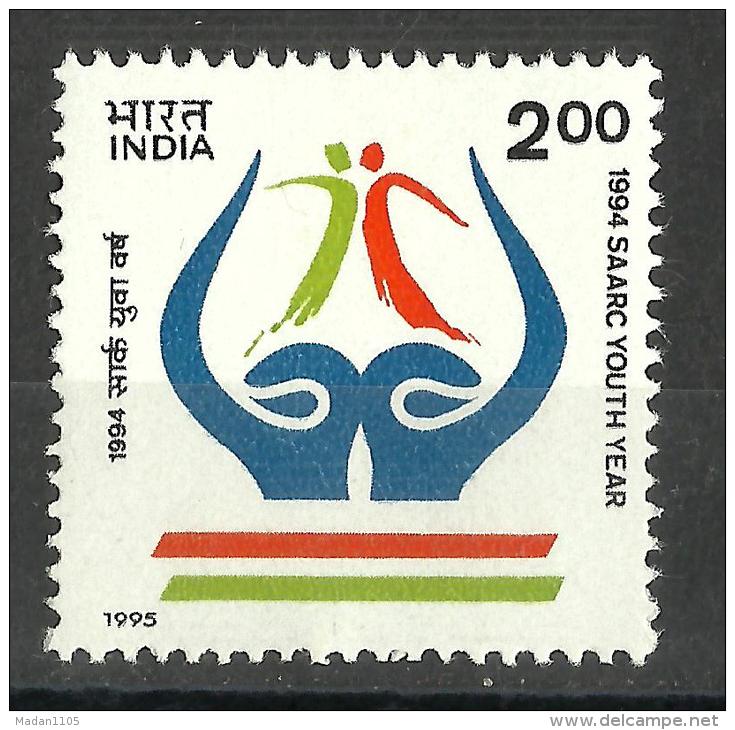 INDIA, 1995, SAARC Youth Year (1994), MNH, (**) - Ongebruikt