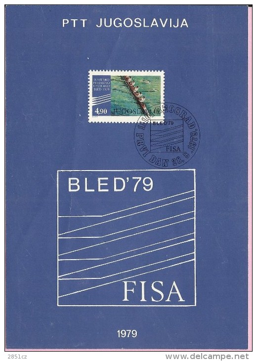 Bled '79, FISA, 1979., Yugoslavia, Commemorative Flyer - Other & Unclassified