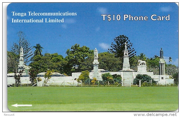 Tonga - TCC - Royal Tombs (NEW LOGO), 36CTGB, 01-2000, Used Rare! - Tonga