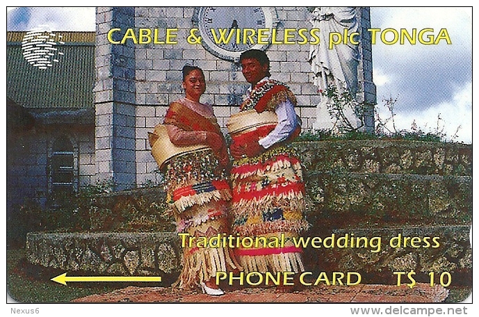 Tonga - Traditional Wedding Dress, 1CTGB, 1994, 5.000ex, Used - Tonga