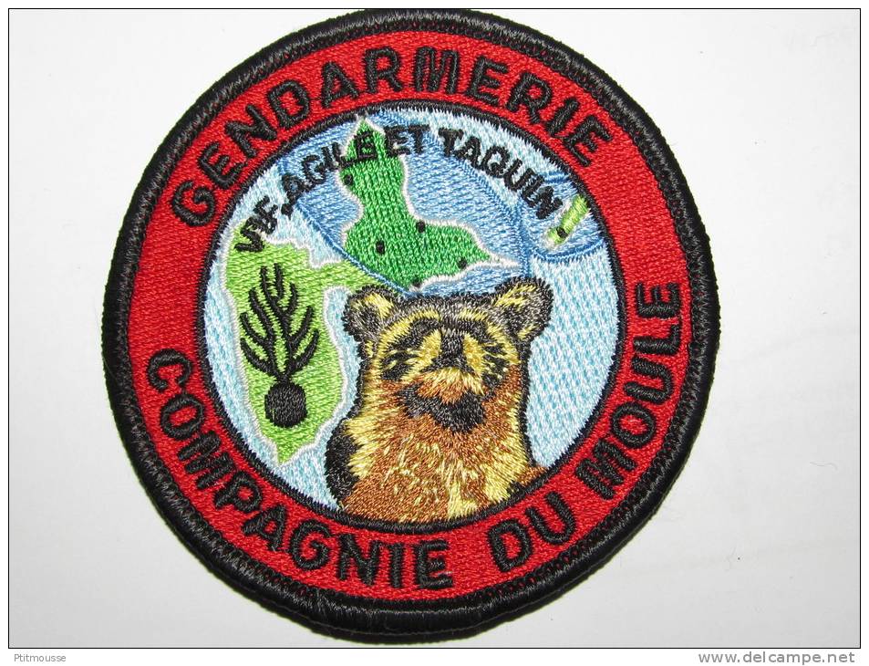 PATCH GENDARMERIE GUADELOUPE : COMPAGNIE DU MOULE - Police & Gendarmerie