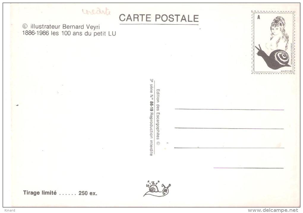 C.P  BERNARD VEYRI .  Cent Ans Du Petit Beurre LU.....1986...250  EXP.. - Veyri, Bernard