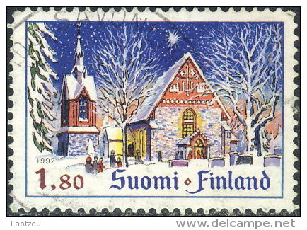 Finlande  1992. ~ YT 1161 - Église St Laurent. Helsinge - Used Stamps