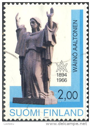 Finlande  1994. ~ YT 1208  -  "La Paix" Sculpture De Wäinö Aaltonen - Oblitérés