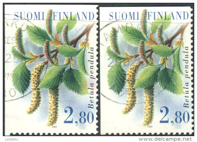 Finlande  1995. ~ YT 1271 Par 2 - Betula Pendula - Used Stamps