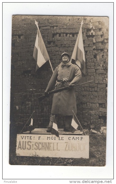 QUIEVRECHAIN Carte Photo Souvenir De La Manifestation Nationale Du 3 Aout 1919 - Quievrechain
