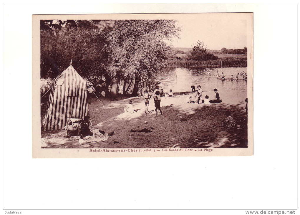 SAINT AIGNAN SUR   CHER            LES BORDS DU CHER   LA PLAGE          1943 - Sonstige & Ohne Zuordnung