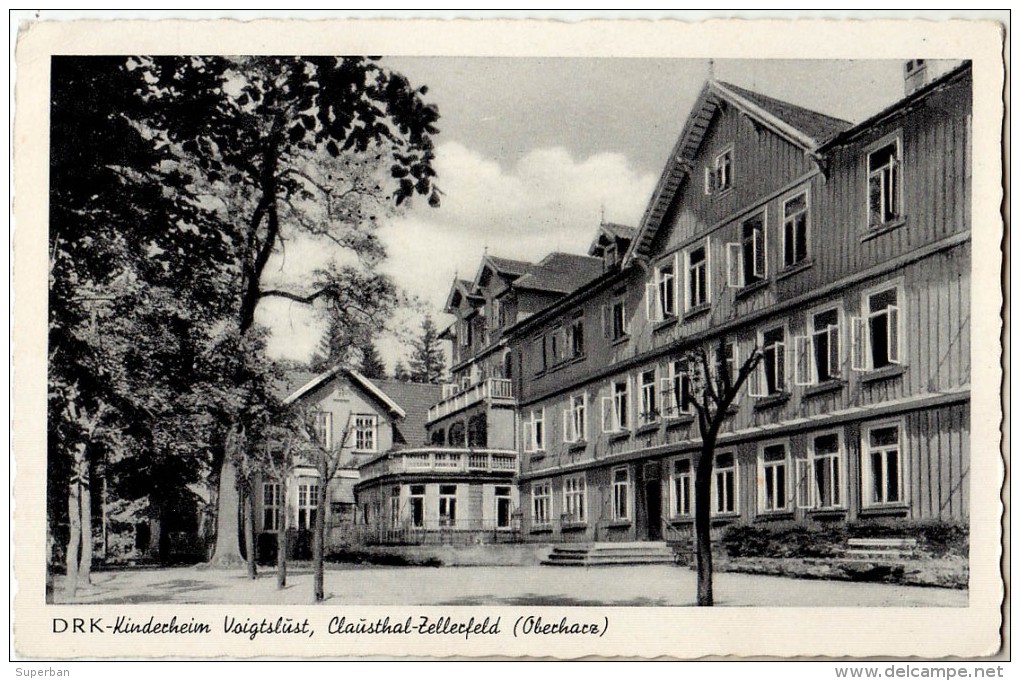 CLAUSTHAL-ZELLERFELD - OBERHARZ : KINDERHEIM VOIGTSLUST ~ 1950 (q-389) - Clausthal-Zellerfeld