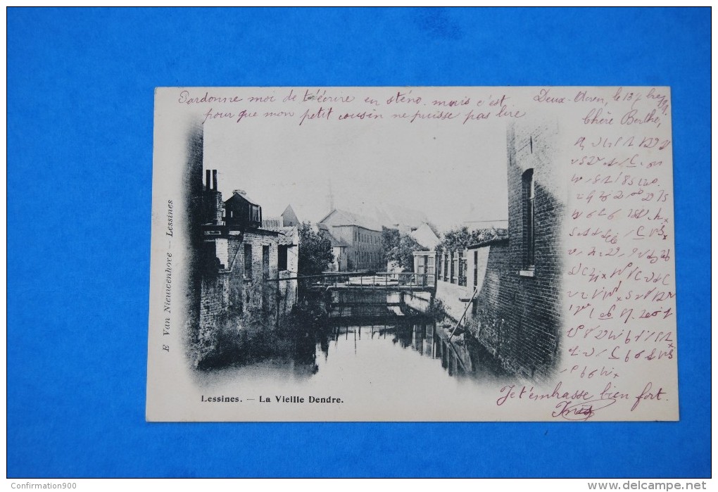 ANCIENNE  CARTES POSTALES ,Lessines La Vieille Dendre 1901 - Lessines