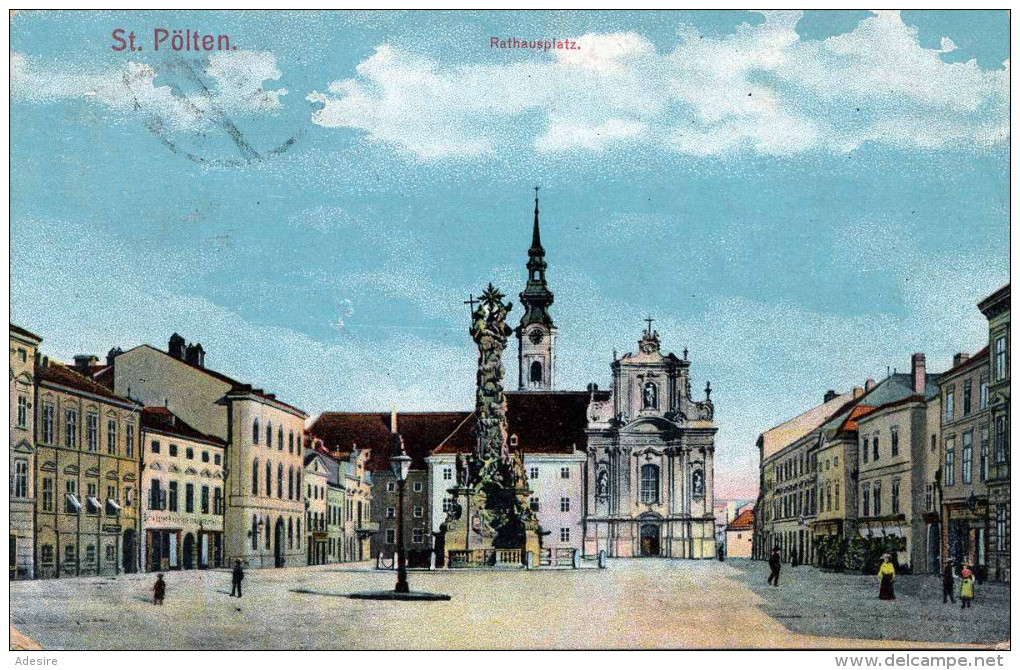 ST.PÖLTEN Rathausplatz 1910? - St. Pölten