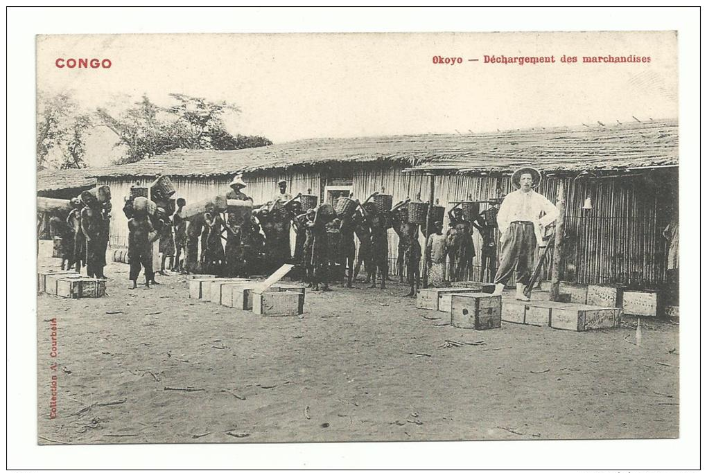 CPA AFRIQUE CONGO -  Okoyo - Déchargement Des Marchandises - Französisch-Kongo