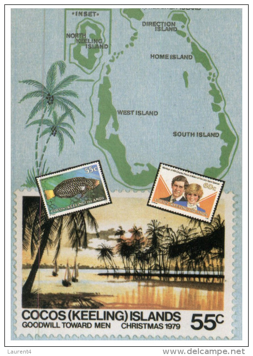 (PH 111) Map Of Cocos Islands - Landkarten