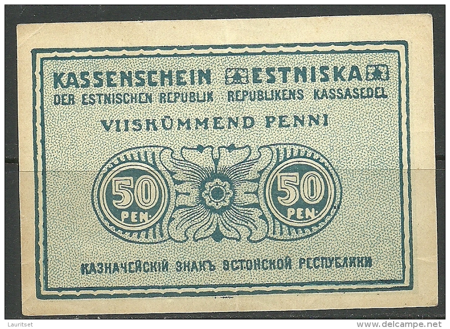 Estland Estonia Estonie 50 Penni 1919 - Estland