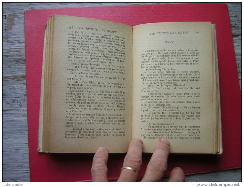 POLICIER  SERIE BLEME  WILLIAM IRISH  J´AI EPOUSE UNE OMBRE   GALLIMARD N° 1 EO  N°D´ED : 1853  DEP LEGAL 4 e TRIM 1949