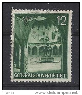 Generalgouvernement 1940  Bauwerke   (o) Mi.43 - Generalregierung