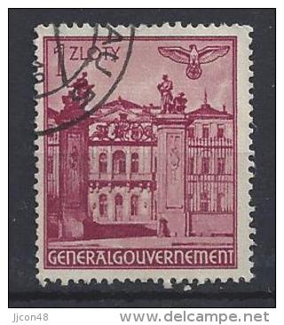 Generalgouvernement 1940  Bauwerke   (o) Mi.51 - General Government