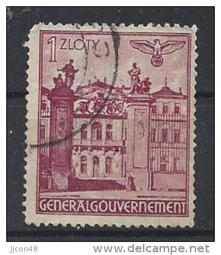 Generalgouvernement 1940  Bauwerke   (o) Mi.51 - Gouvernement Général