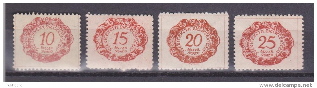 Liechtenstein Portomarken Mi 2-5 (1920) - Taxe