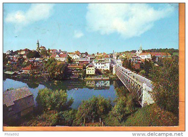 Slovenia 196x Y Traveled Postcard Novo Mesto Panoramic View - Slovenia