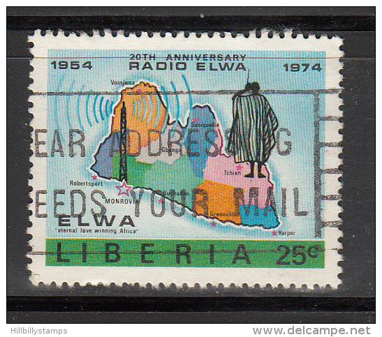 Liberia    Scott No.  662     Used       Year  1974 - Liberia