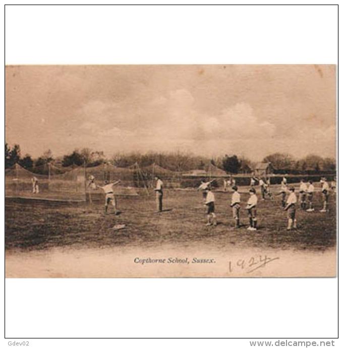 DPTTP0300-LFTP1763TDI.Tar Jeta Postal De DEPORTES.Reino Unido 1924.Copthorne School.BEISBOL - Deportes De Invierno