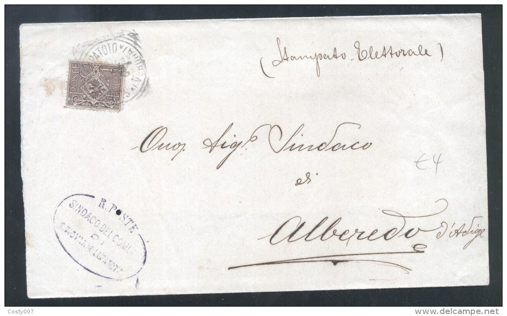 Italy 1905 Postal History Rare Cover Alberedo D.506 - Interi Postali