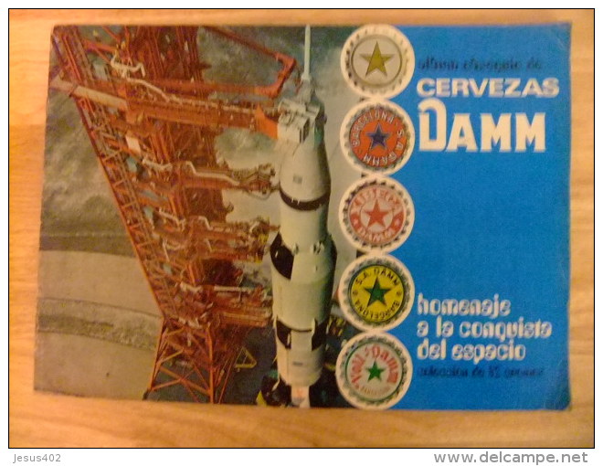 ALBUM Cromos 1970 CERVEZA DAMM. HOMENAJE A LA CONQUISTA DEL ESPACIO. Astronauta Hombre En La Luna. COMPLETO - Albums & Catalogues
