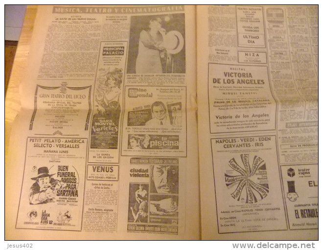 PERIODICO LA VANGUARDIA 1972 OBRAS DE METRO EN UNIVERSIDAD - [1] Until 1980